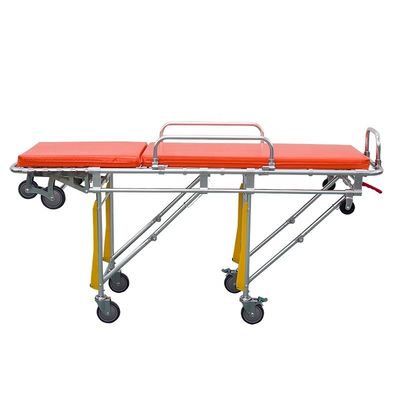 Aluminiumlegierung Klappbares Krankenwagen-Streetcher Orange Chirurgisches Stretcher