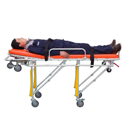 Aluminiumlegierung Klappbares Krankenwagen-Streetcher Orange Chirurgisches Stretcher