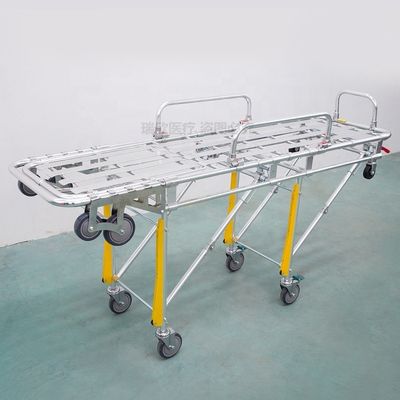 Aluminiumlegierung Klappbares Krankenwagen-Streetcher Orange Chirurgisches Stretcher