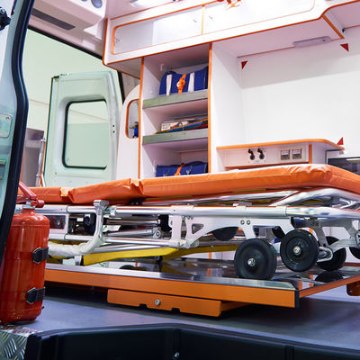 Aluminiumlegierung Klappbares Krankenwagen-Streetcher Orange Chirurgisches Stretcher