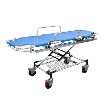 Blaue Krankenwagenträger Bett Aluminiumlegierung Medizinische Trager Transport