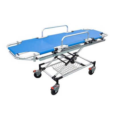 Blaue Krankenwagenträger Bett Aluminiumlegierung Medizinische Trager Transport