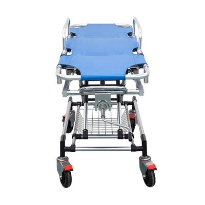 Blaue Krankenwagenträger Bett Aluminiumlegierung Medizinische Trager Transport