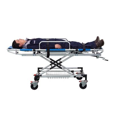 Blaue Krankenwagenträger Bett Aluminiumlegierung Medizinische Trager Transport