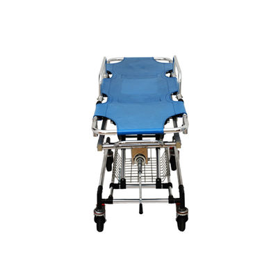 Blaue Krankenwagenträger Bett Aluminiumlegierung Medizinische Trager Transport