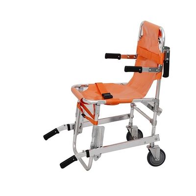 Orange Treppenklettern Manueller Rollstuhl mit Tragen Modell für Patienten