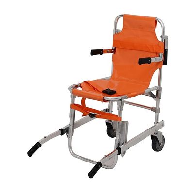 Orange Treppenklettern Manueller Rollstuhl mit Tragen Modell für Patienten