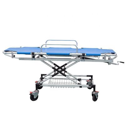 Blaue Aluminiumlegierung Notfall Krankenwagen-Straßbett für Erste Hilfe