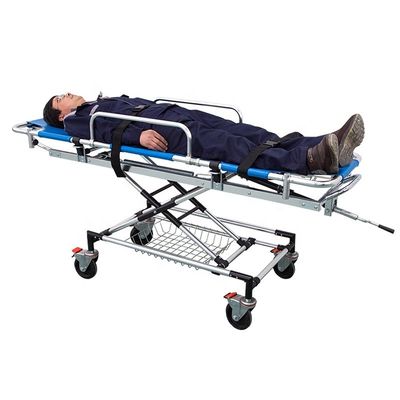 Aluminiumlegierung Notfallkrankenhausbett Blau Notfallbett