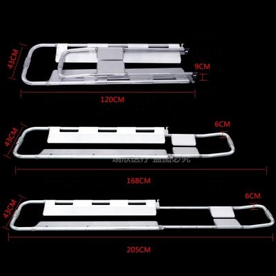 Aluminiumlegierung Scoop-Stretcher für das Senden der Fraktur verletzt unter medizinischer Behandlung